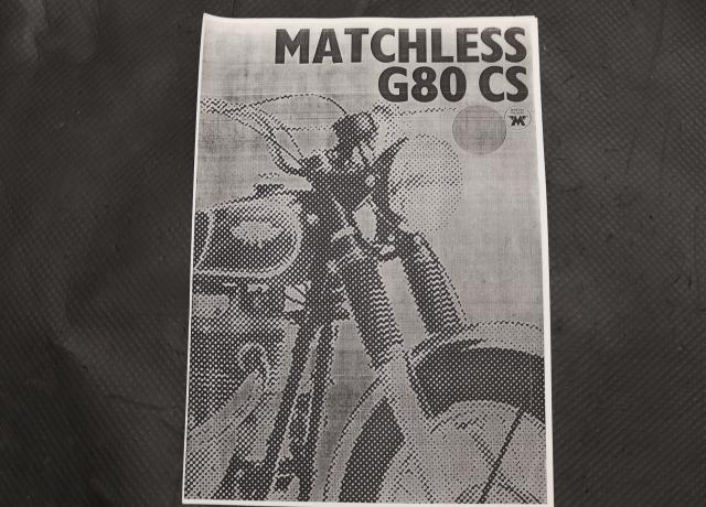 Matchless G80 CS Catalogue copy