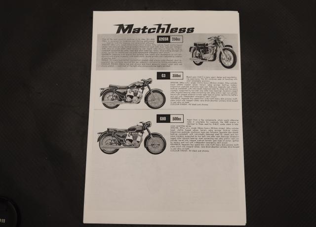 Matchless Catalogue copy
