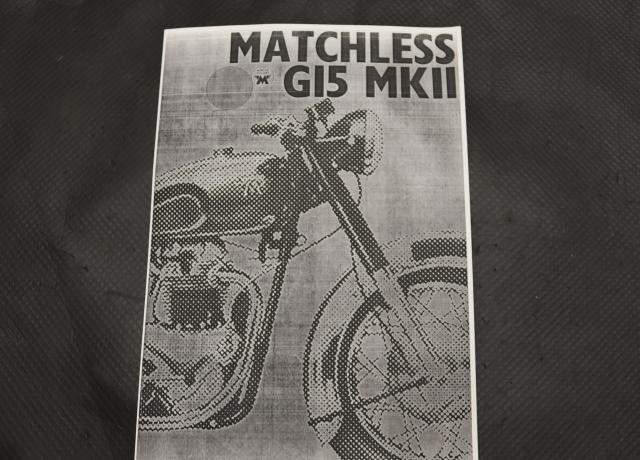 Matchless G15 MKII Catalogue copy