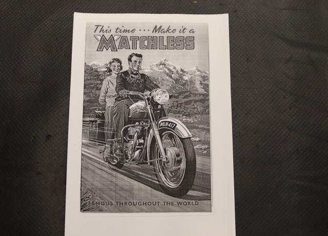 Matchless 1959 Catalogue copy