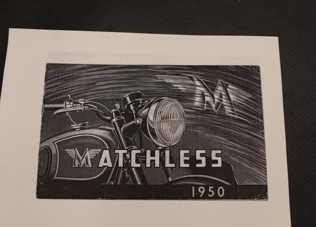 Matchless 1950 Catalogue copy