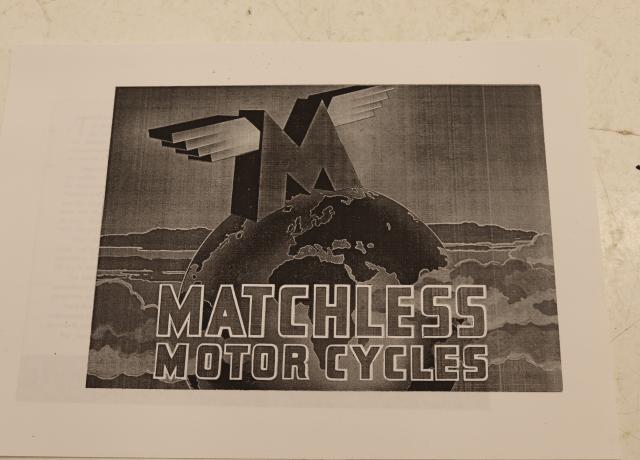 Matchless Motor Cycles Catalogue 1946