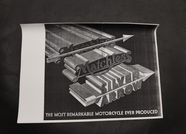 Matchless Silver Arrow Catalogue approx. 1930 copy