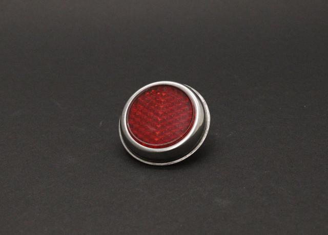 Reflector Red with outer Ring Chrome. Lucas replica