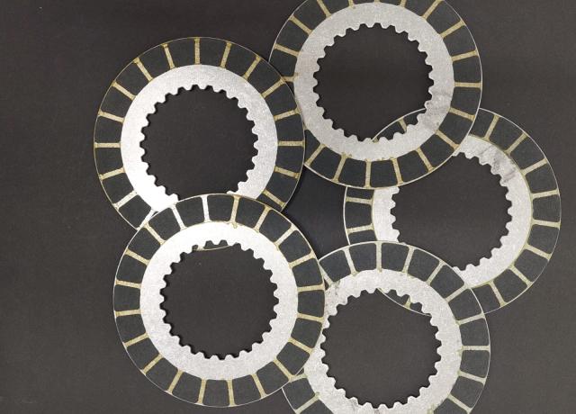 Norton Commando 850 Clutch Plate Set of 5. Bonded metal friction plates