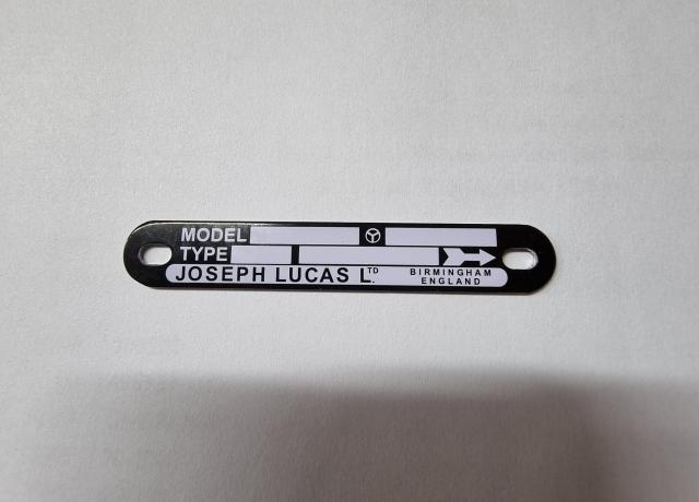 Name Tag. Black. Clockwise 2 Screws incl.