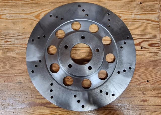 Norton Commando Brake Disc Front. Lightened Drill Pattern LHS