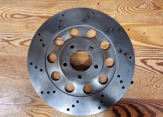 Norton Brake Disc. Lightened Drill Pattern. RHS