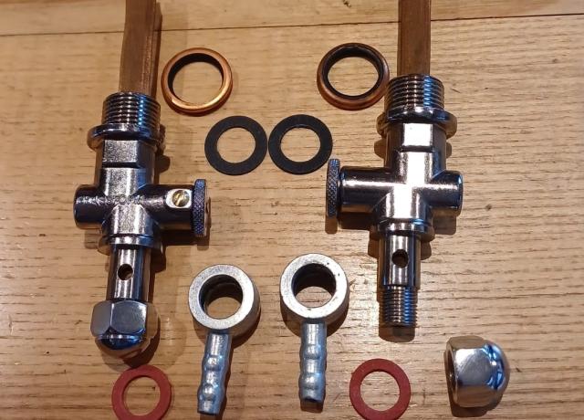 BSA Petrol Tap 3/8" Banjo Pull on