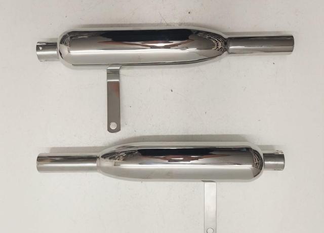 Triumph High Level Silencer Pair 1 3/8"