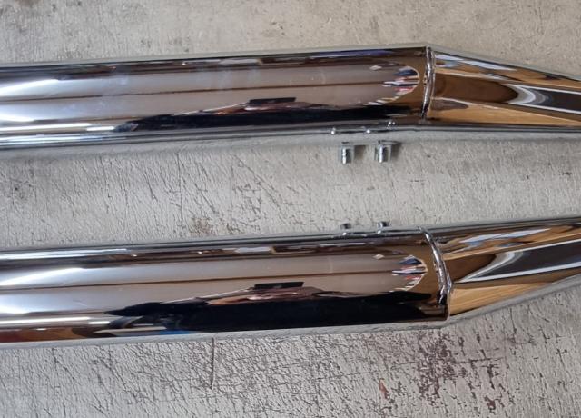 Triumph T160 Trident Silencer Pair 1 3/8".  