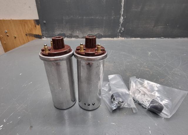 Ignition Coil Pair 12V. Lucas Replica. 