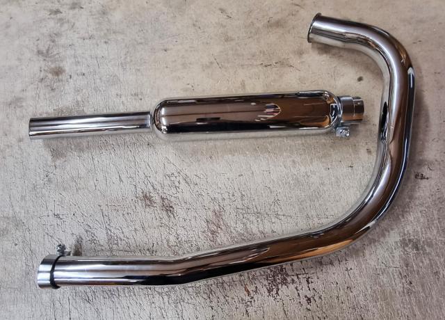 Sunbeam Crossover Exhaust Pipe and Silencer Set. 1 3/4"
