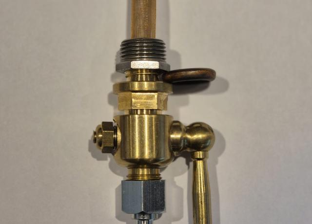 Petrol Tap 1/4" x 1/4" BSP. Adapter 3/8". Washers/Set. BSA