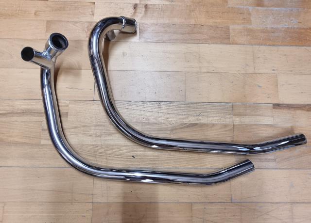 Norton Commando. MK11A. Exhaust Pipes Pair. Balanced. 
