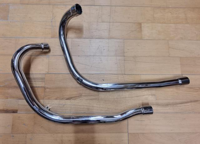 Triumph T100. TR5. Exhaust Pipes Pair. 1958-1959