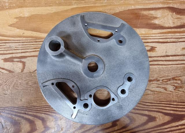Vincent Brake Plate Light Alloy. Speedo Drive. 