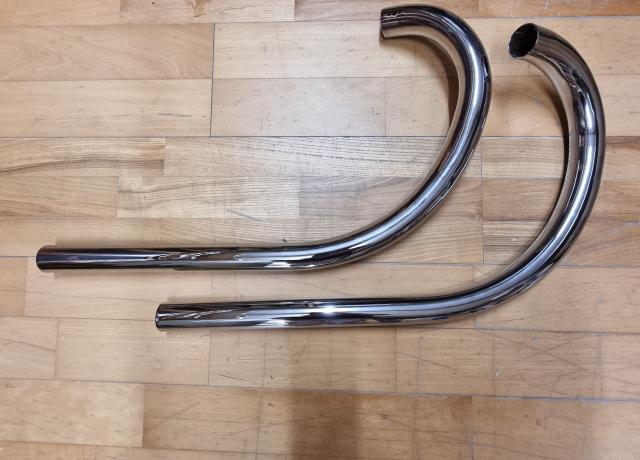 Ariel 4F Exhaust Pipe Pair. 1 5/8". 42mm. 1931. Upright Engine. 