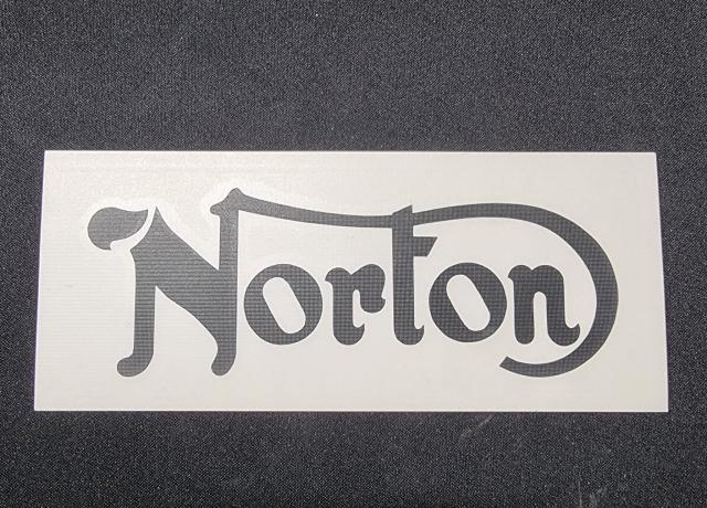 Norton Decal / Sticker. Black. Vinyl