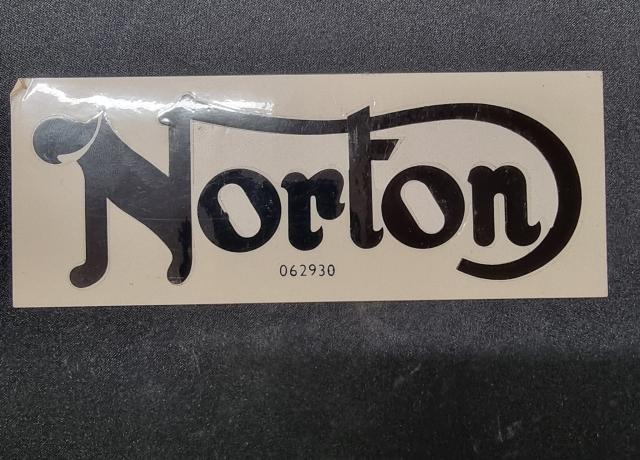Norton Petrol Tank Decal / Sticker. Black. Vinyl