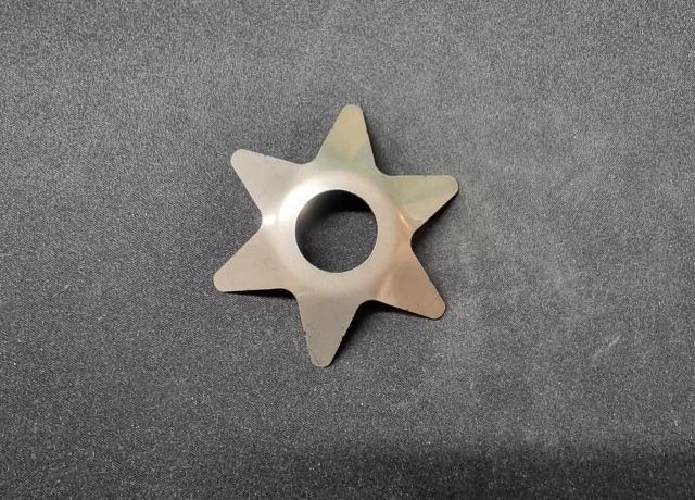 Brough Superior Front Wheel Star Washer. Stainless Steel. 