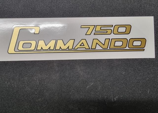 Norton 750 Commando Decal / Sticker. Gold. Dryfix. 