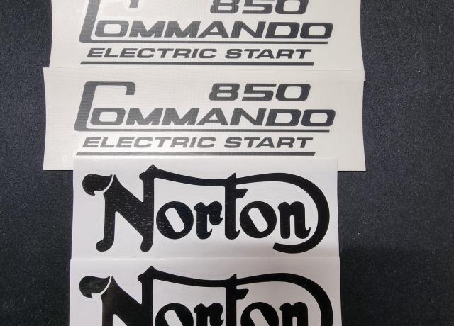 Norton Commando 850. Elektric Start Transfer Set. Black. 