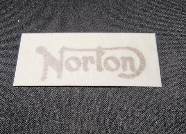 Norton Decal / Sticker Small for Chaincase. Gold. Vinyl