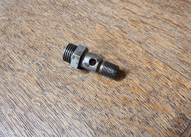 Brough Superior. Crankcase Oil Pipe Pillar