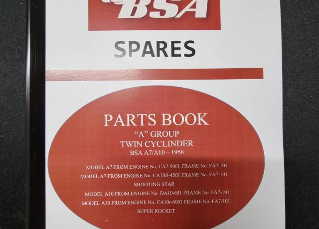 BSA A7/A10 Parts Book 1958