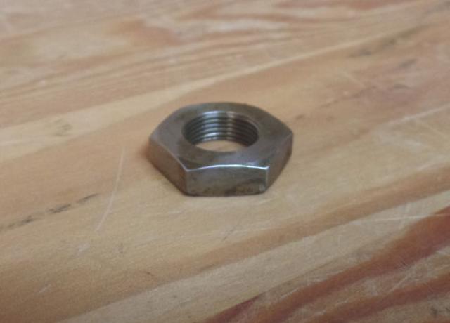 Brough Superior Half Time Pinion Retaining Nut. 9/16" BSC 26TPI. LHT.