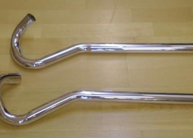 Rudge High Level Exhaust Pipes /Pair 1 1/2"