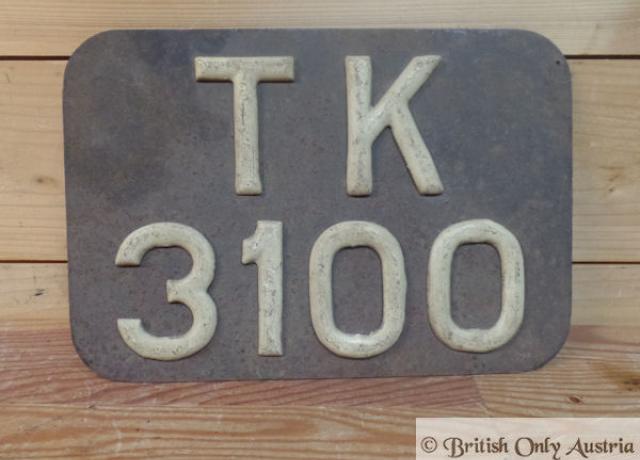 Hintere Nummertafel gebraucht