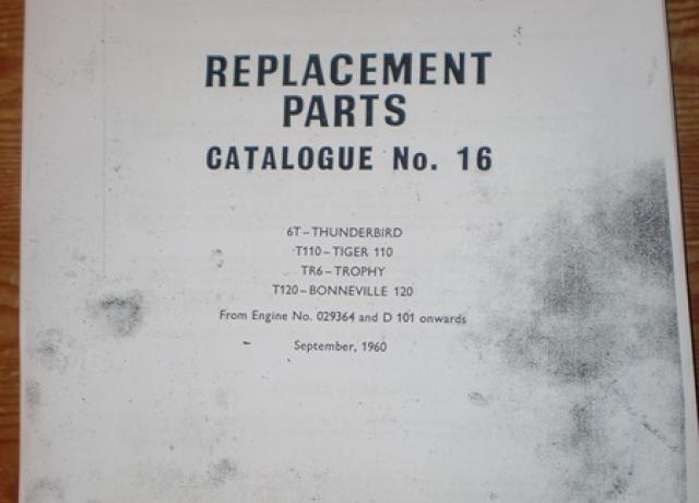 Teilebuch Triumph No. 16. 6T.T110.TR6.T120 Kopie