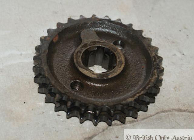 Triumph Unit 650ccm, late, Duplex Motorritzel 29Z. 