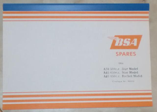 BSA A50/A65 Teilebuch 1964