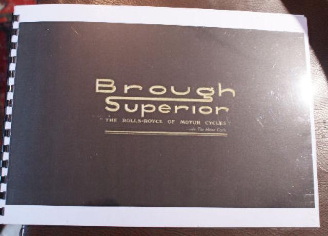 Brough Superior Katalog Kopie 1937
