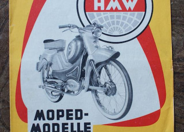 HMW Moped-Modelle 1958 im HMW Baukasten System, Brochure