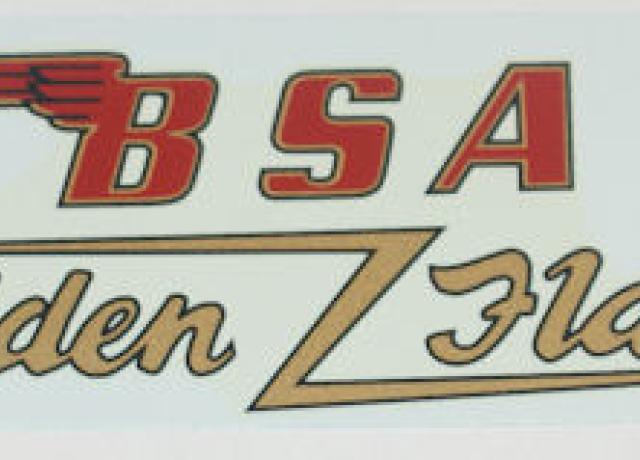 BSA Golden Flash Rear Mudguard Transfer