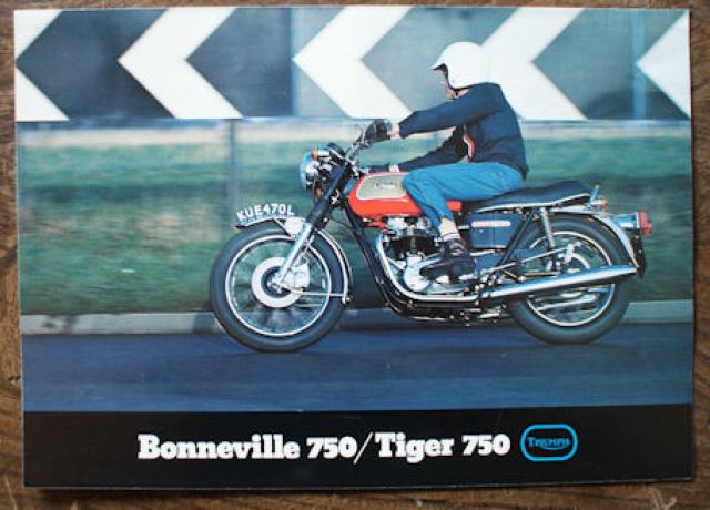 Triumph Bonneville 750/Tiger 750, Brochure