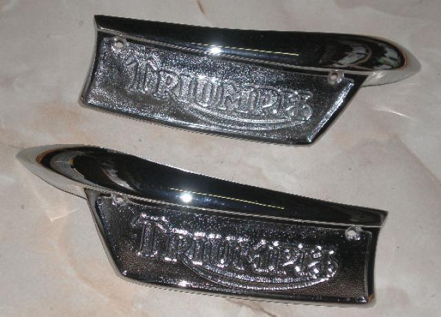 Triumph Tank Badge Cast in Metal /Pair
