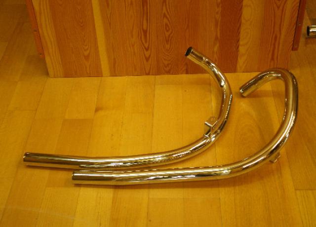 BSA Exhaust Pipe A10, Road Rocket & Gold Flash 1954-58/Pair 1 1/2"