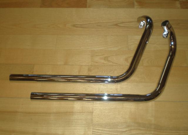 BSA Sloper Exhaust Pipes 600 cc /Pair 1 5/8"