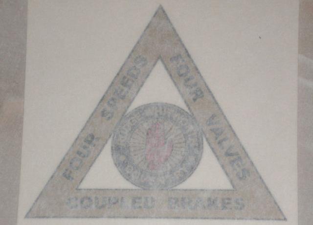 Rudge Sticker for Rear Mudguard 1924/28