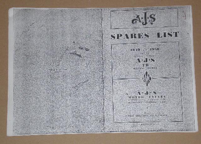 AJS Spares List Copy 1949-1950