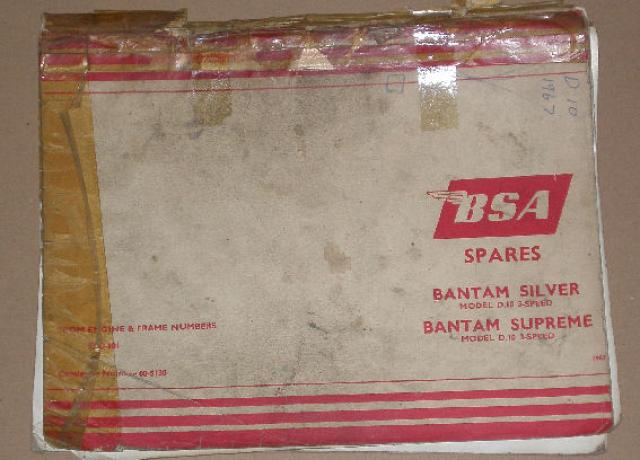 BSA Bantam Teilebuch D10 1967