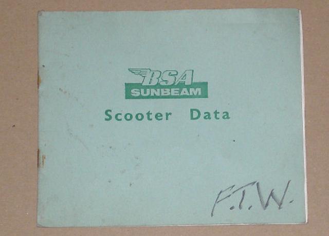 BSA Sunbeam - Scooter Data