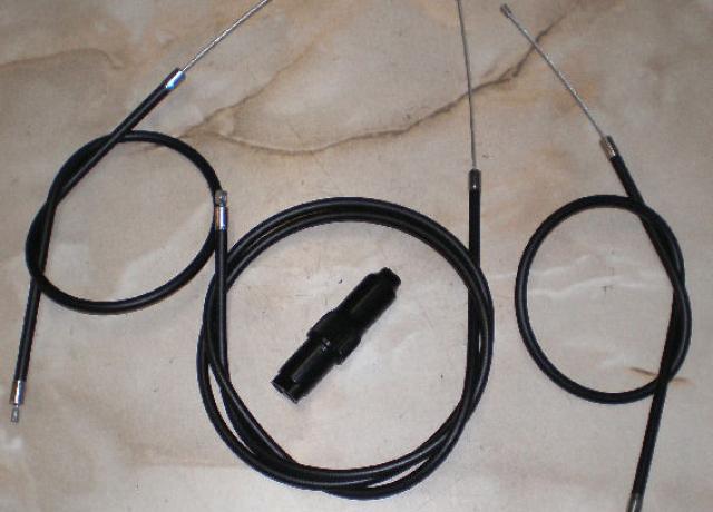 Triumph Trottle Cable Set w. Junctionbox T120 Amal 376 Carburettor-US