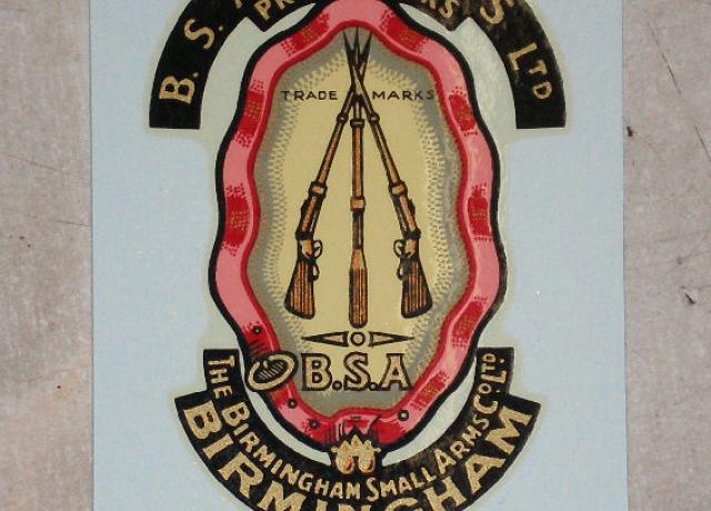 BSA Abziehbild für Tank/Lenkkopf/Werkzeugkasten bis 1953