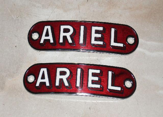 Ariel Tank Badge red /Pair